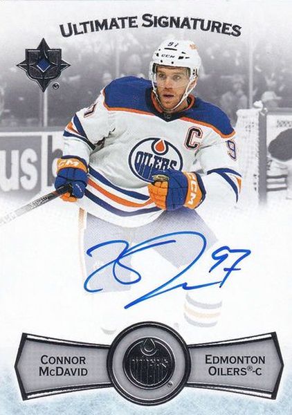 SSP AUTO karta CONNOR McDAVID 22-23 UD Ultimate Signatures číslo US-CM